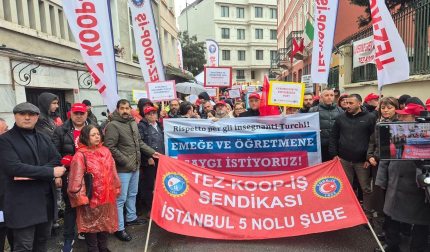 İtalyan Konsolosluğu Önünde Onur Grevi: Özel İtalyan Lisesi Öğretmenleri 17. Günde “Haysiyet” İçin Ayakta