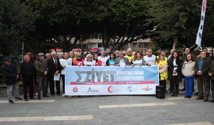 Adana’da Sağlık Örgütleri “Eziyet Yönetmeliği”ne Karşı Tek Ses: “Geri Çekilene Kadar Mücadele Sürecek”