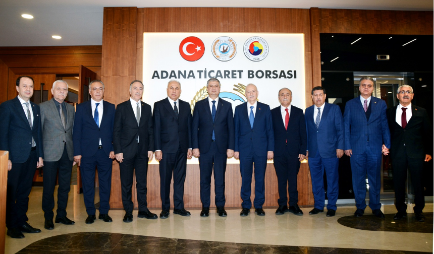 ADANA VALİSİ MUSTAFA YAVUZ’DAN ADANA TİCARET BORSASI’NA ZİYARET