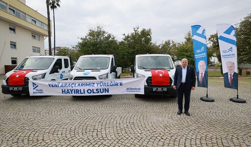 HİZMETTE HIZ, FİLODA GÜÇ: YÜREĞİR’E 3 YENİ ARAÇ