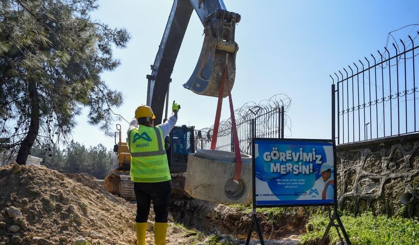 MESKİ, MEZİTLİ DEVLET HASTANESİ ATIK SU ALTYAPISI ÇALIŞMALARINI SÜRDÜRÜYOR