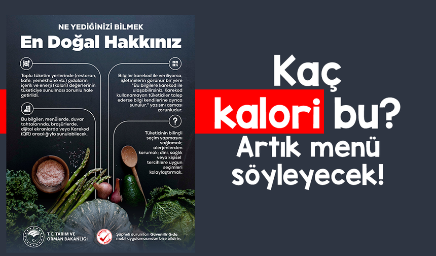 Restoran ve Kafelerde Yeni Dönem: Menüde Alerjen ve Kalori Bilgisi Zorunlu