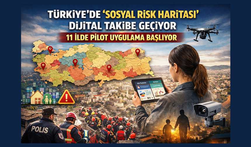 Türkiye’nin “Sosyal Risk Haritası” Şekilleniyor: 11 İlde Dijital Takip Başladı