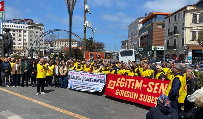 KESK Giresun Şubeler Platformu’ndan İş Bırakma Eylemi: “Cehennemi Yaşıyoruz!”