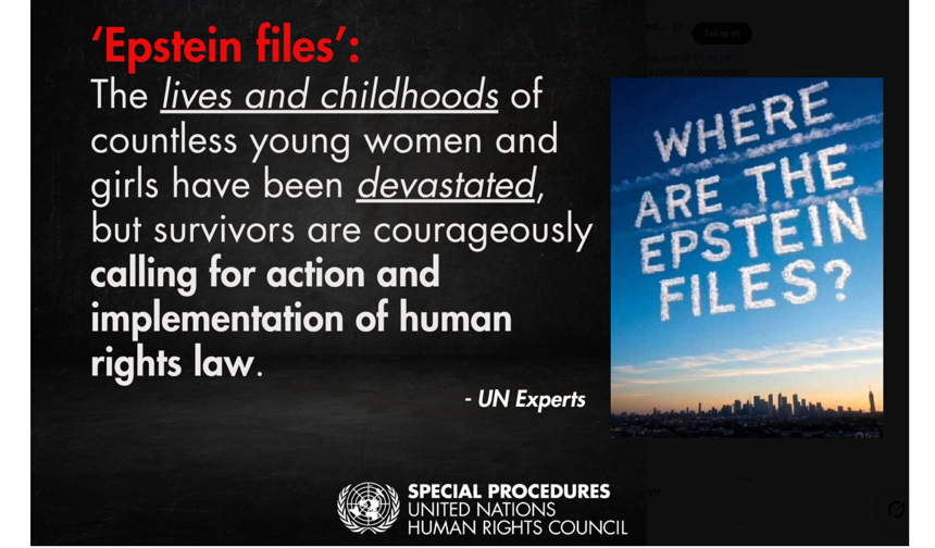 'Epstein dosyalarındaki' insan ticareti iddiaları için hesap sorulması talep ediliyor