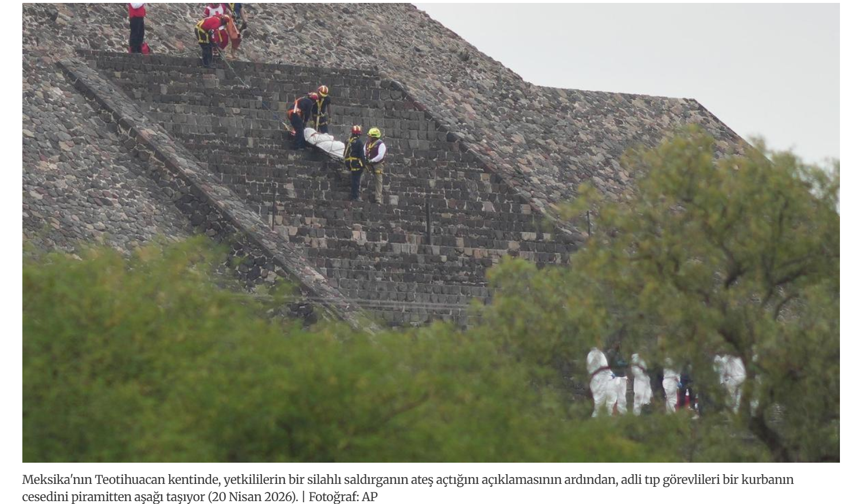 Teotihuacan’da Silahlı Dehşet: Turistik Piramitte Saldırı, 1 Ölü 13 Yaralı