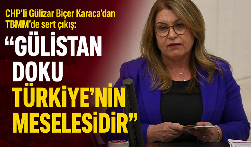 CHP’li Gülizar Biçer Karaca’dan TBMM’de sert çıkış: “Gülistan Doku Türkiye’nin meselesidir”