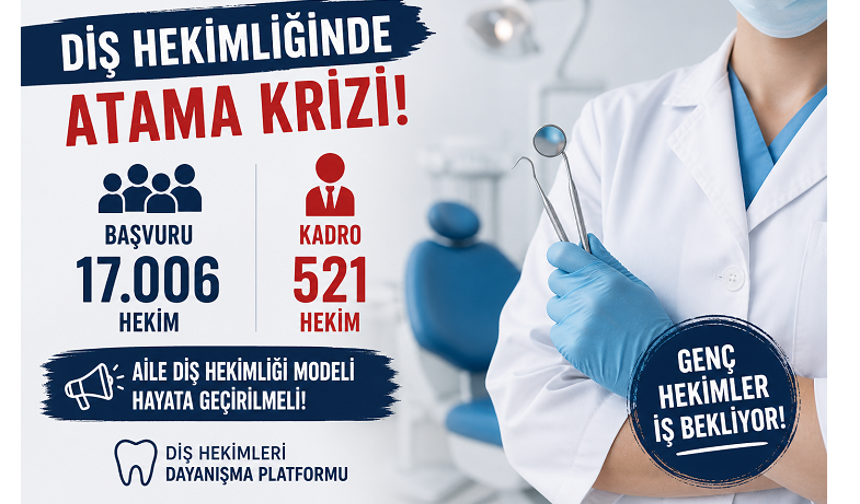 Diş hekimliğinde atama krizi: 17 bin başvuruya 521 kadro