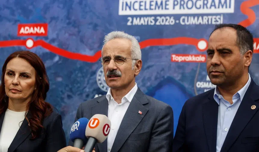 Bakan Uraloğlu: Mersin-Adana-Gaziantep Hızlı Tren Hattı 312 kilometre olacak