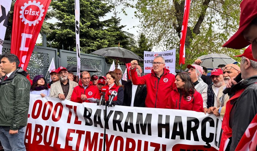DİSK, 4 bin lira bayram harçlığını kabul etmiyoruz!