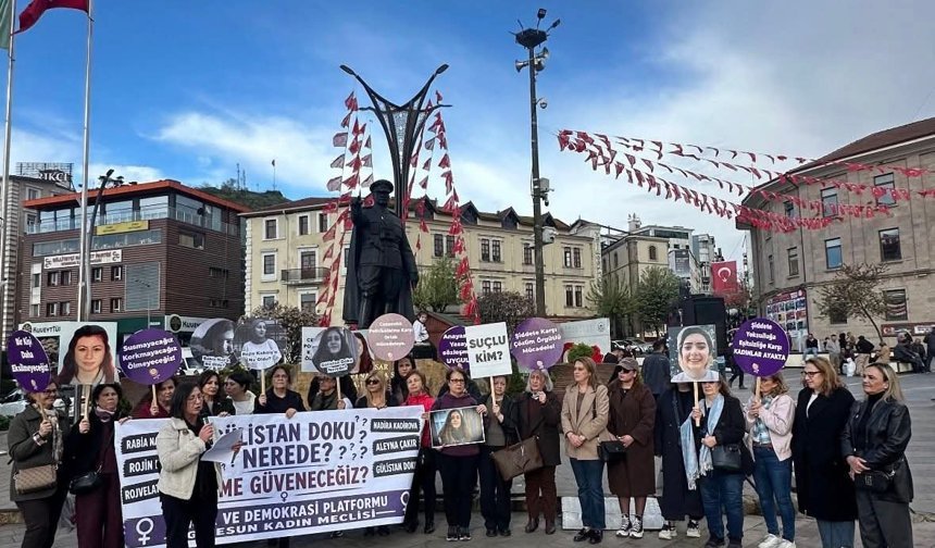 Giresun Kadın Meclisi “Gülistan Doku Nerede? Biz Kime Güveneceğiz?”