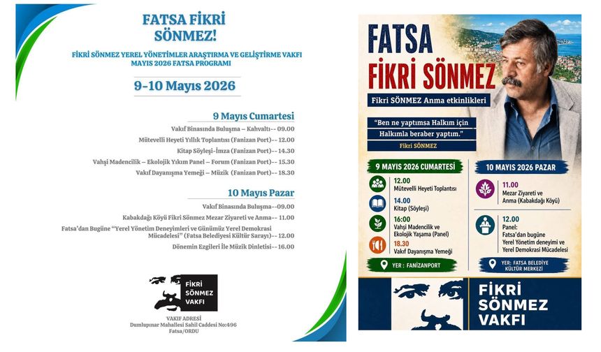Fatsa’da “Terzi Fikri” Buluşması: Yerel Demokrasi, Ekoloji Mücadelesi ve Dayanışma Bir Arada