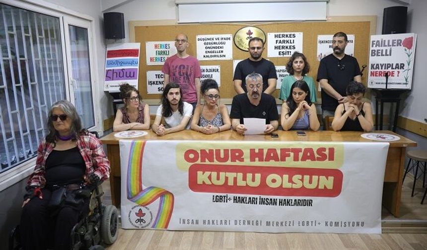 İHD: "Onur Haftası Eşitlik, Özgürlük ve İnsan Hakları Mücadelesinin Simgesidir"