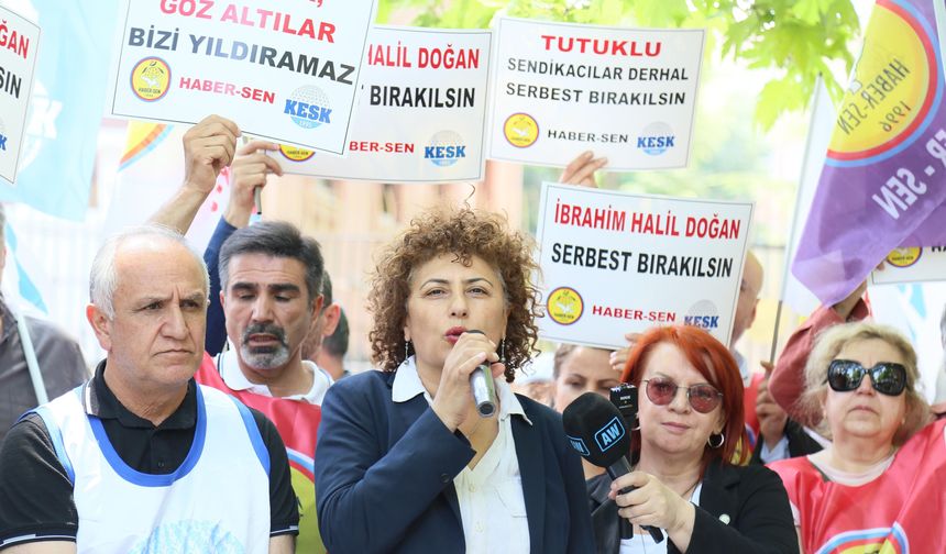 KESK Eş Genel Başkanı Ayfer Koçak; Gözaltılarınızla sindiremediniz, tutuklamalarınızla susturamayacaksınız