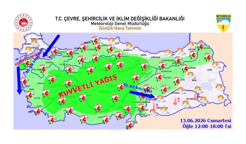 Meteoroloji'den Kuvvetli Yağış ve Rüzgâr Uyarısı: Adana Dahil Çok Sayıda İl İçin Alarm