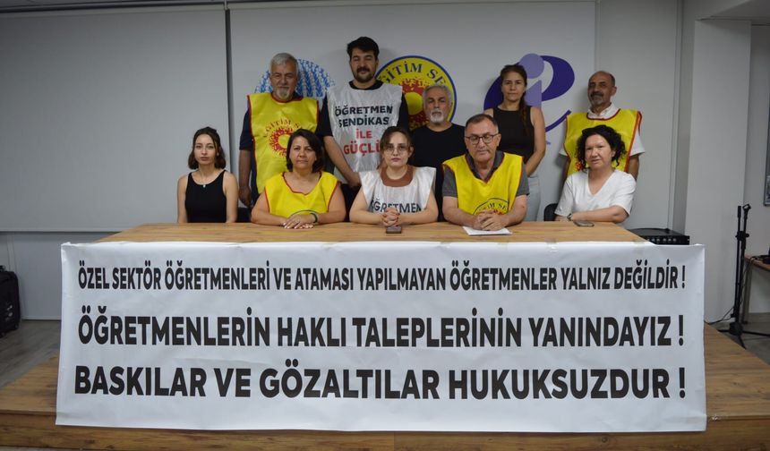 Eğitim Sen ve Özel Sektör Öğretmenleri Sendikası'ndan Çağrı: "Öğretmenlerin Karşısına Barikat Değil, Çözüm Konulsun"