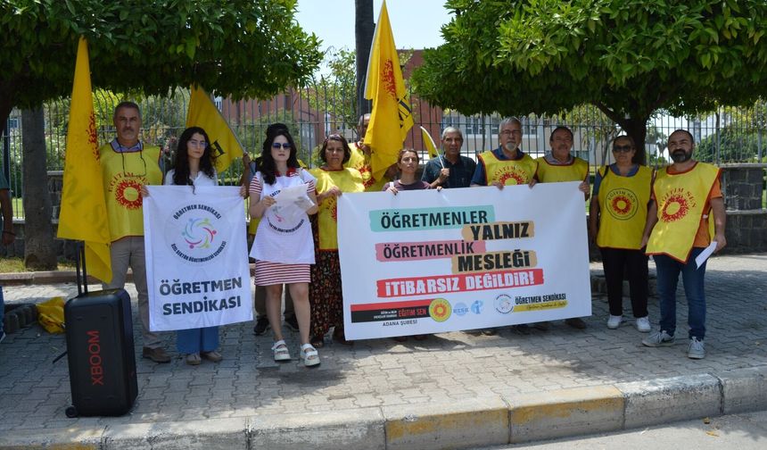 Eğitim Sen Adana Şube ve Özel Sektör Öğretmenleri’nden Ortak Açıklama: “Eğitim Hakkı Tasarruf Konusu Olamaz”