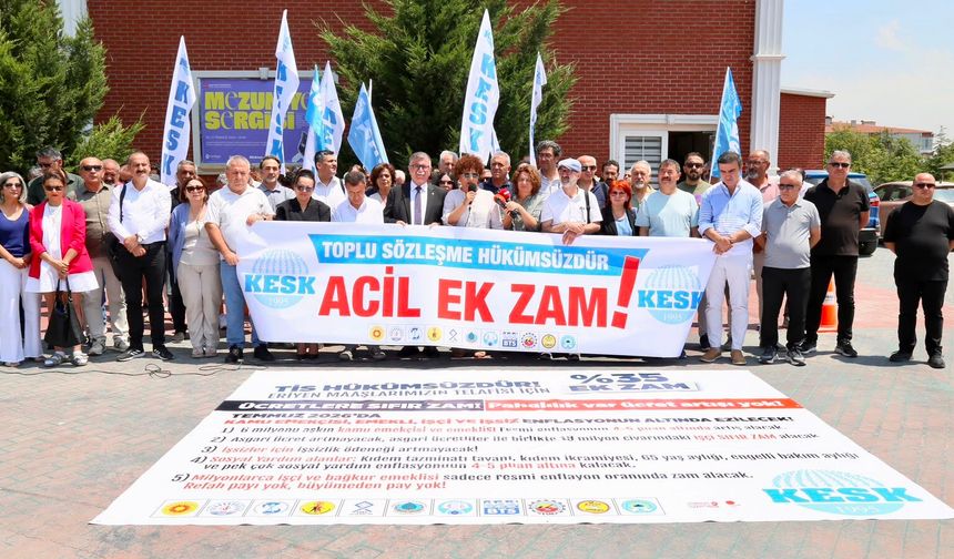 KESK'ten "TÜİK rakamları gerçeği gizliyor" çıkışı: "Yüzde 35 ek zam hakkımızdır"