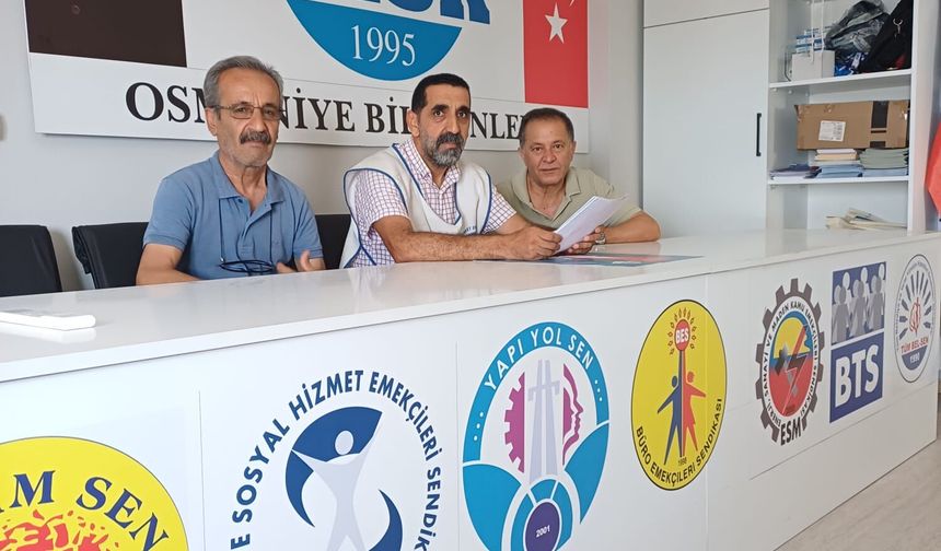 KESK Osmaniye: “On yıllık hukuksuzluğun ve katledilen adaletin nöbetindeyiz”
