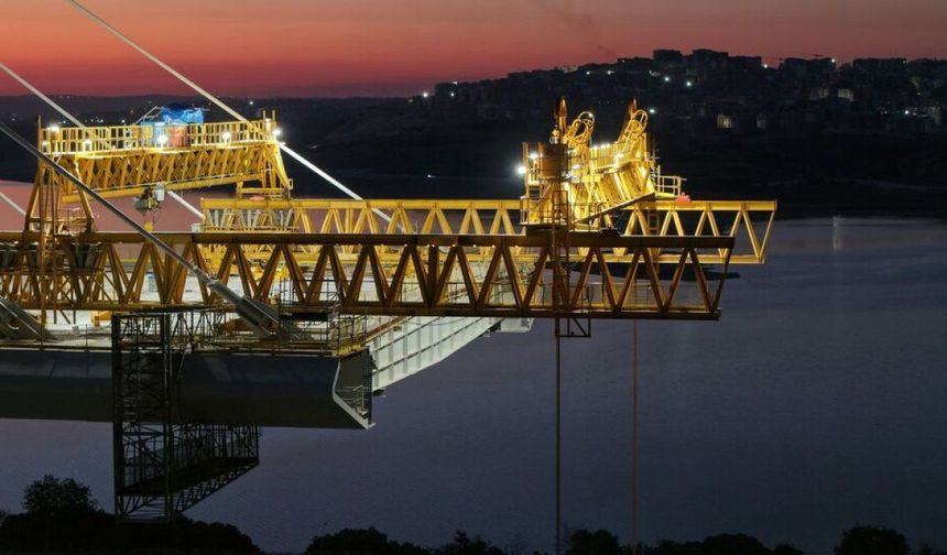 Kanal İstanbul’un İlk Köprüsünde Montaj Başladı