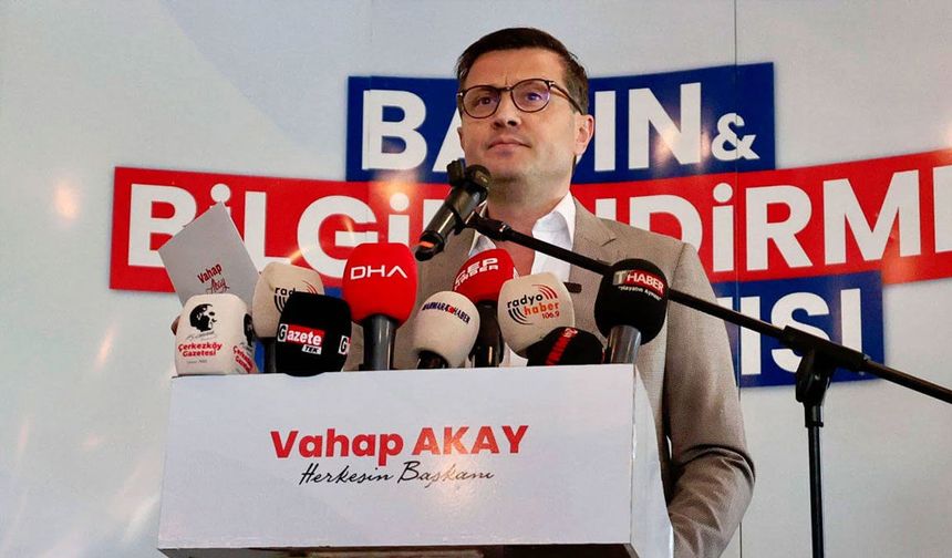 CHP'li Çerkezköy Belediye Başkanı Vahap Akay CHP'den İstifa Etti