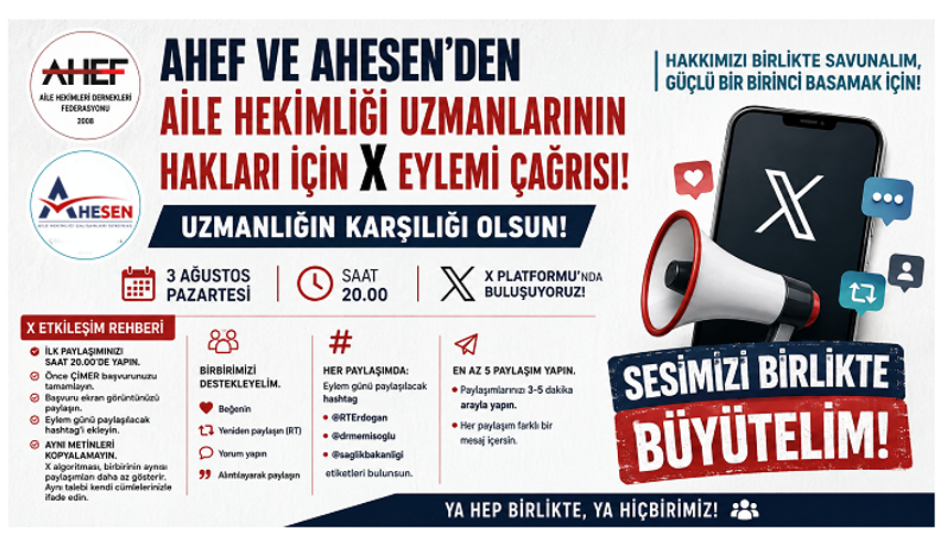 AHEF ve AHESEN'den Birinci Basamak İçin Ortak Farkındalık Eylemi