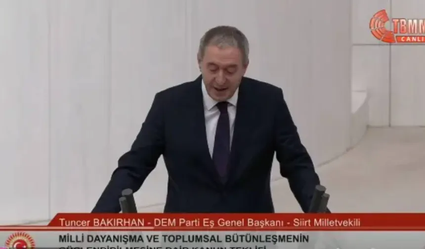 Bakırhan'dan TBMM'de 'barış ve demokratikleşme' çağrısı: "Başka hiçbir evlat ölmesin"