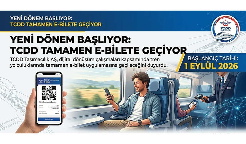 TCDD duyurdu: Trenlerde tamamen e-bilet dönemi başlıyor