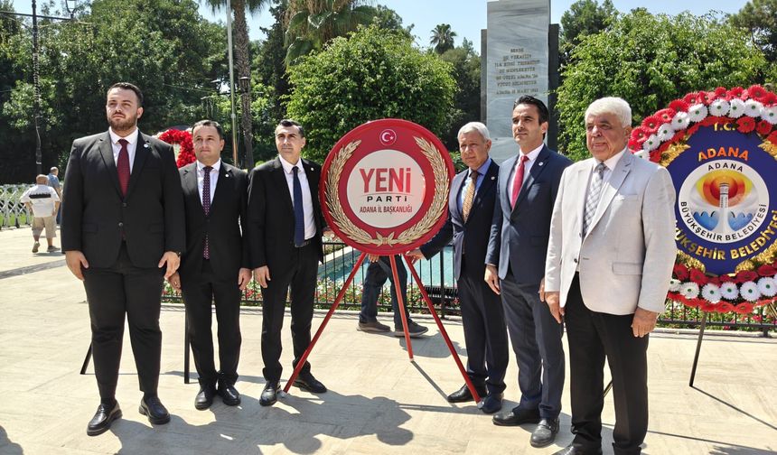 Yeni Parti Adana’da 30 Ağustos Zafer Bayramı’nı Kitlesel Kutladı