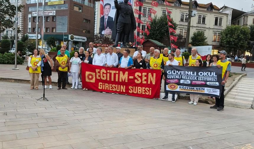 Eğitim Sen Giresun Şube Başkanı Yıldıray Bıçak: Okullarda şiddeti önlemek için somut adımlar atılmalı