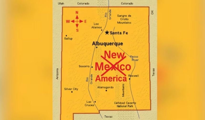 Trump’tan dikkat çeken paylaşım: New Mexico’nun adı “New America” mı olacak?