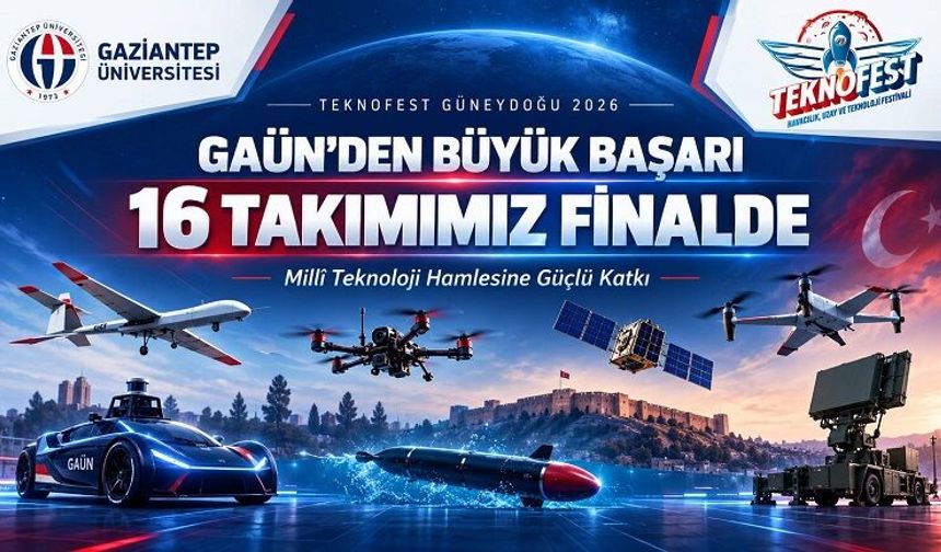 GAÜN’den TEKNOFEST Güneydoğu 2026 başarısı: 16 takım finalde