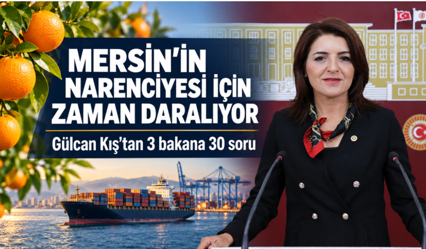Mersin’in narenciyesi için zaman daralıyor: Gülcan Kış’tan 3 bakana 30 soru