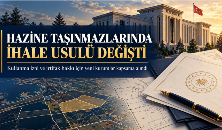 Hazine taşınmazlarında ihale usulü değişti: Yeni kurumlar kapsama alındı