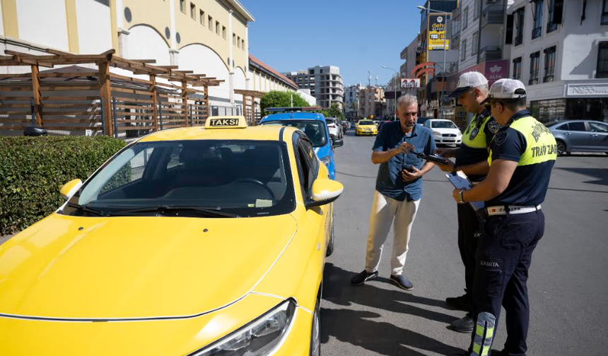 BÜYÜKŞEHİR, TAKSİLERDE GÜVENLİ ULAŞIM İÇİN DENETİMDE