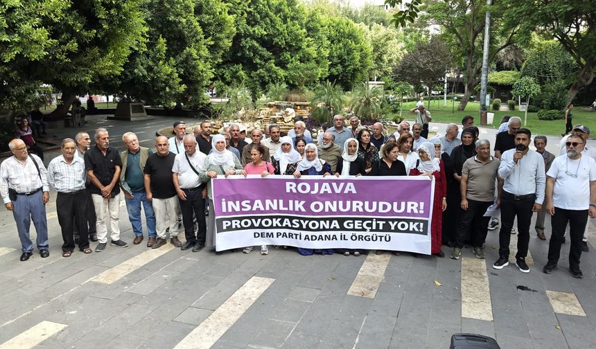 DEM Parti Adana’dan Kobanî Çağrısı: “Halka Yönelik Müdahalelere Son Verilsin”