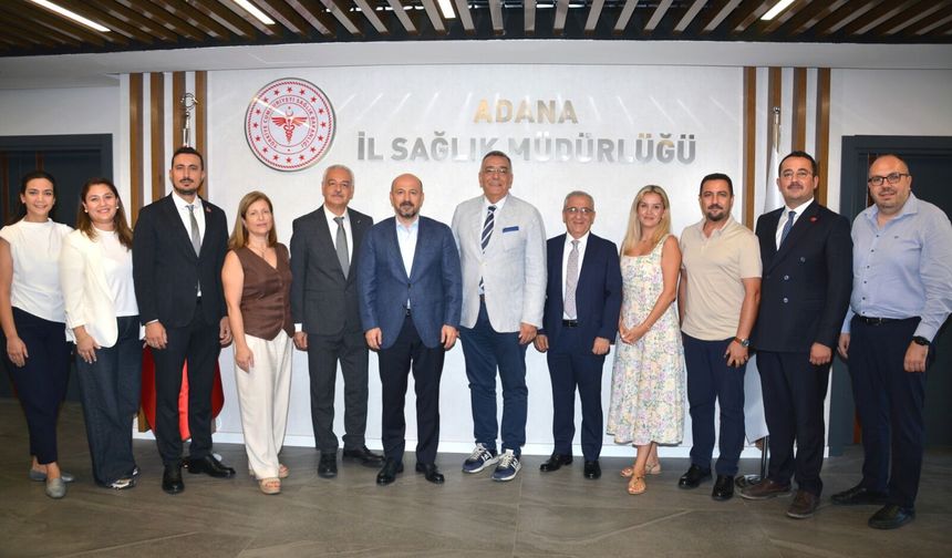 TDB ve Adana Diş Hekimleri Odasından İl Sağlık Müdürlüğüne Ziyaret