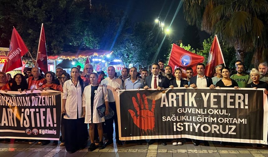Adana’da Eğitim-İş’ten güvenli okul yürüyüşü: “Çocuklarımızı koruyamayanlar istifa etsin”