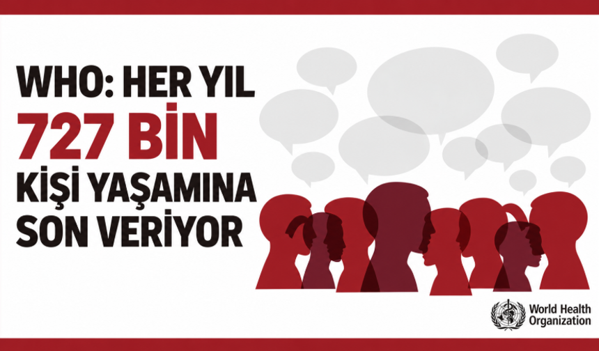 WHO: Her yıl 727 bin kişi yaşamına son veriyor