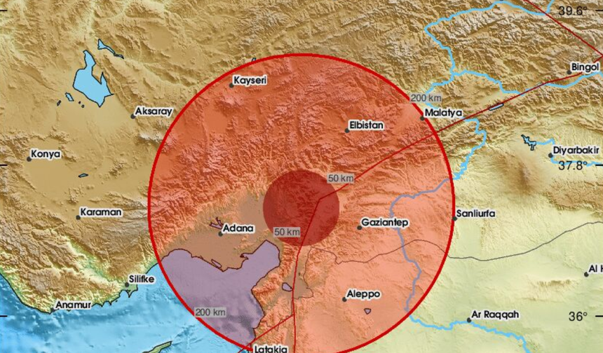 Adana Saimbeyli’de 4,8 büyüklüğünde deprem