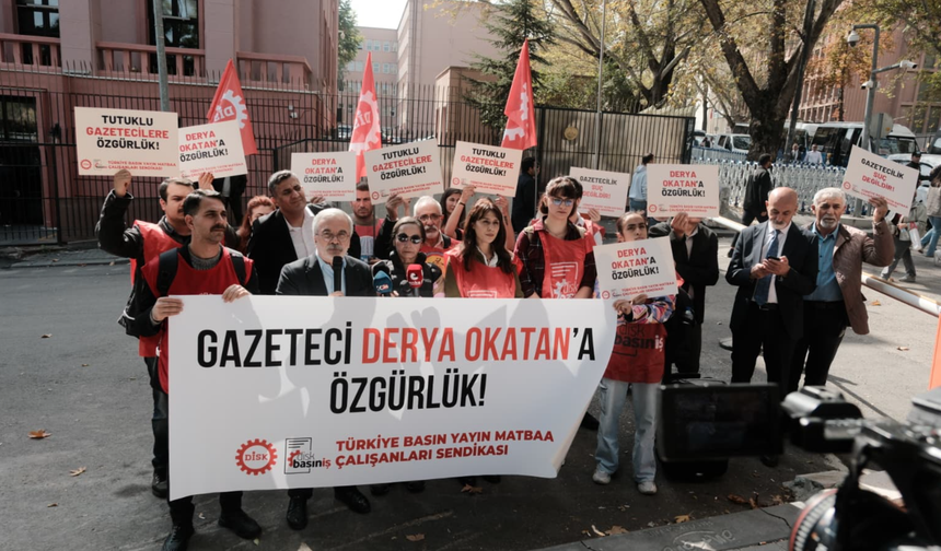 Adalet Bakanlığı önünde Derya Okatan için özgürlük çağrısı