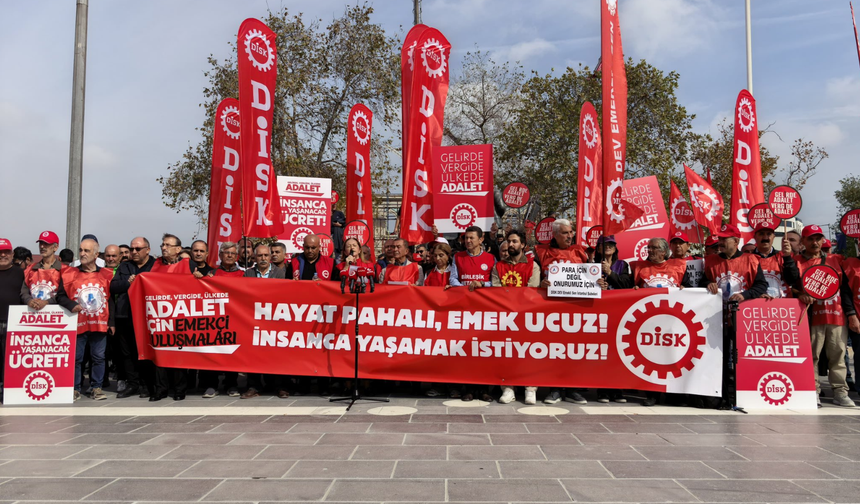 “Biz işçiler eylül ayının en az yarısını vergi, kesinti ve enflasyona çalıştık”
