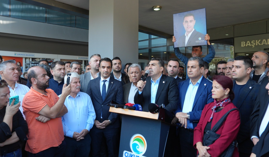 Çukurova Belediyesi Önünde Operasyona Tepki: Milletvekilleri, Sendikalar ve Emek Örgütlerinden Dayanışma