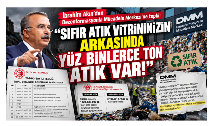 “Sıfır Atık vitrininizin arkasında yüz binlerce ton atık var!”