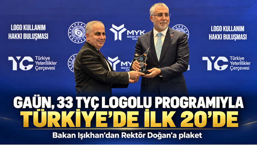 GAÜN, 33 TYÇ logolu programıyla Türkiye’de ilk 20’ye girdi