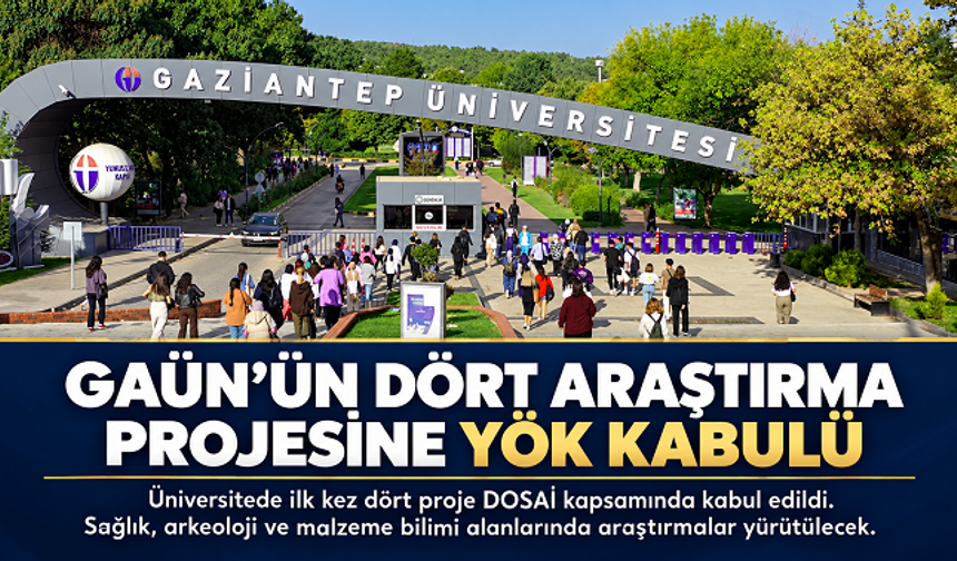 GAÜN’ün dört araştırma projesine ilk kez YÖK kabulü