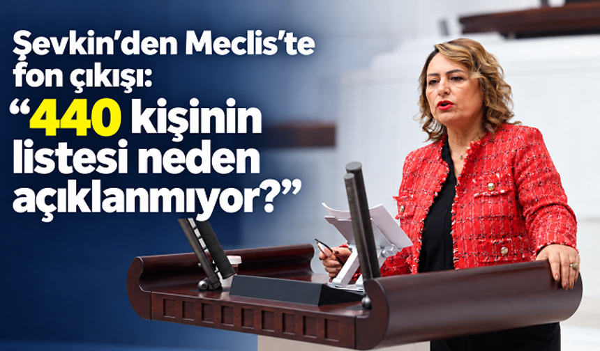Müzeyyen Şevkin’den Meclis’te fon tepkisi: “830 milyar dolarlık hırsızlığın hesabını kim verecek?”
