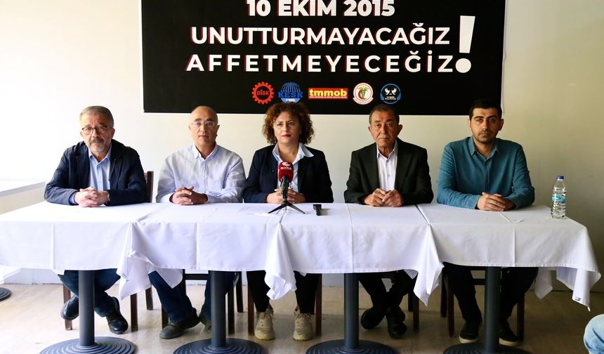 DİSK, KESK, TMMOB, TTB ve 10 Ekim Barış Derneği: 10 Ekim’in bütün sorumluları yargılansın