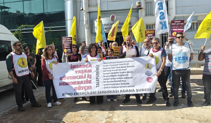 BES Adana’dan 2027 bütçesine tepki: “Emekçiye kemer sıkma, sermayeye kaynak”