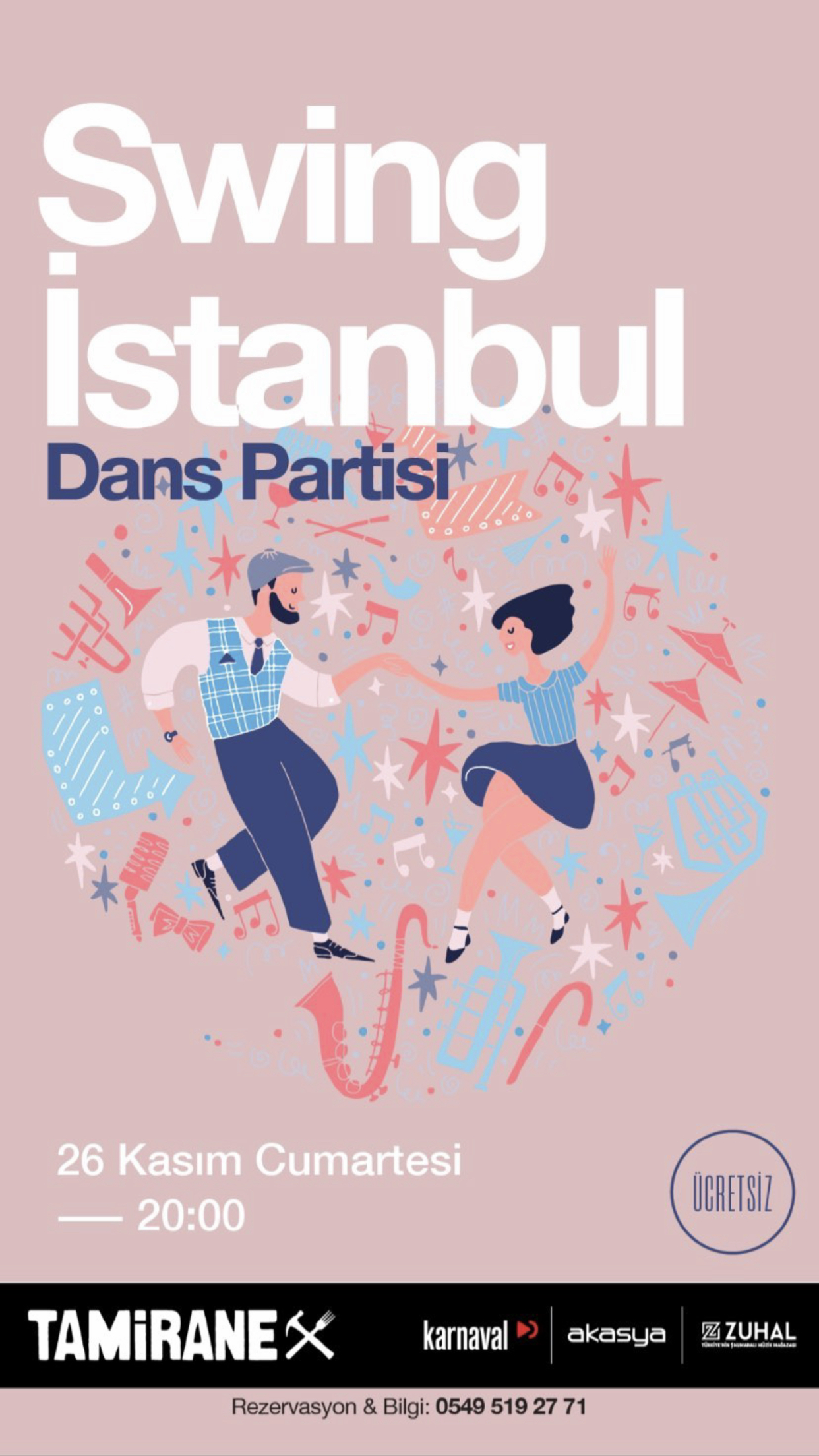 26 Kasım_ Tamirane Akasya_Swing Istanbul_afis